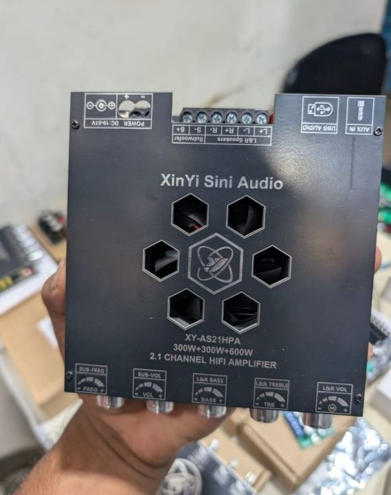XY-AS21HPA 300W*2+600W Audio Amplifier Board High Power TPA3255 HiFi Sound Stereo Amplifier AMP Module 2.1 Channel Subwoofer