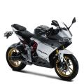 GPX Demon 150GR 150cc Motorcycle - Black and White. 