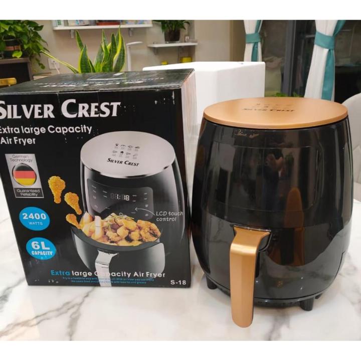 Silver Crest Extra Large Capacity Air Fryer 6 Liter Digital LED Touch Screen Without Oil Automatic Shut Off Daraz .bd