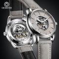 Ochstin brand fashion business, luxury, leather strap, waterproof, automatic mechanical men's watch. 