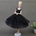 【The road to happiness Store】Dresses Elegant Black Little Dress Evening Clothes for Barbie Dolls For 1/6 BJD Doll Gift Doll Accessories. 