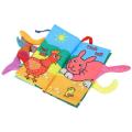【Toy life hall】Baby Cloth Book Cartoon Animal Puzzle Learning Books with ail W ble Educational. 