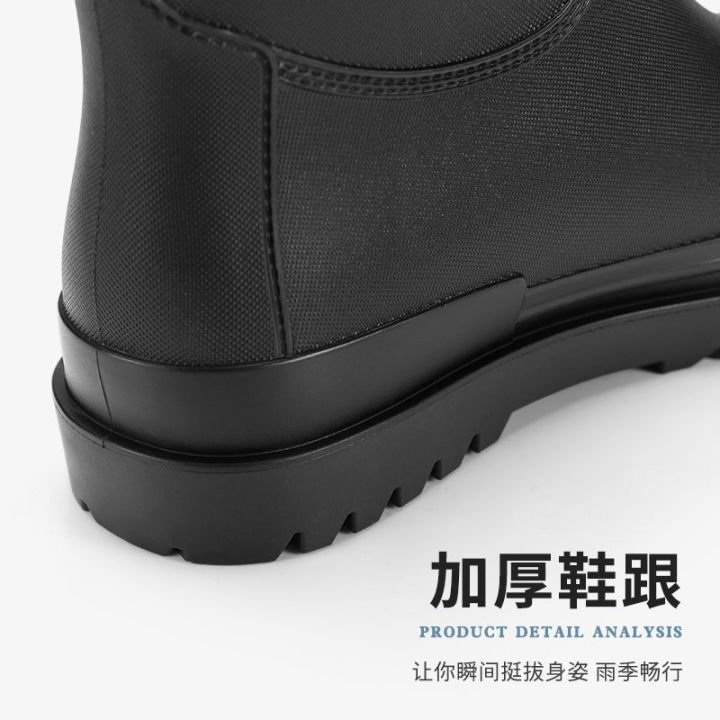 Middle%20Tube%20Non-Slip%20Waterproof%20Short%20Tube%20Rain%20Boots%20Men's%20British%20Kitchen%20Thick%20Bottom%20Rain%20Shoes%20Construction%20Site%20Rubber%20Shoes%20Shoe%20Cover%20Thermal%20Rain%20Boots%20Men%20-%20Image%203