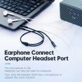 Vention Audio Splitter Headphone Adapter 3.5mm AUX Cable for Computer 1 Female to 2 Male Mic Y Splitter Headset to PC Adapter. 