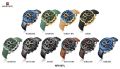 NAVIFORCE Top Brand Luxury Men Watch Quartz Digital Male Clock Military Sport Brown Leather Business Man Wristwatch 9197. 