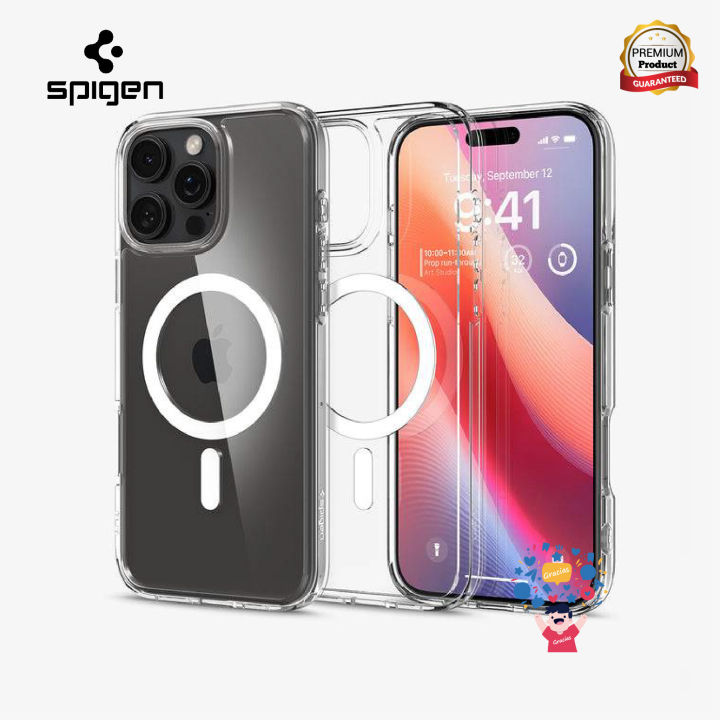 Spigen%20iPhone%2016%20Pro/16%20Pro%20Max%20Transparent%20Ultra%20Hybrid%20(MagFit)%20Case%20-%20Image%202