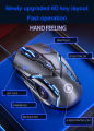 Gaming Mouse Wired Mouse 6D 4-Speed DPI RGB Gaming Mouse Adjustable Wired Optical LED Computer Mice USB Cable Silent Mouse. 
