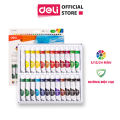 Deli EC18-24 Watercolor 24 shade with 1 pcs brush free.