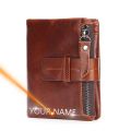 Kavis 99.99% Leather Rfid Wallet Men Crazy Horse Wallets Coin Purse Short Male Money Bag Quality Designer Mini Walet Small - Wallet For Men - Wallet - Wallet For Men.
