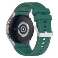 Leather Silicone Watch Band For Samsung Galaxy Watch 6 / 6 Classic.
