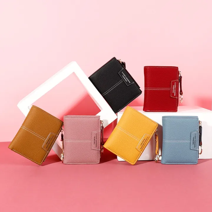 Women%20Wallet%20Soft%20PU%20Leather%20Female%20Purse%20Mini%20Hasp%20Card%20Holder%20Coin%20Short%20Wallets%20Slim%20Small%20Purse%20Zipper%20Keychain%20-%20Image%205