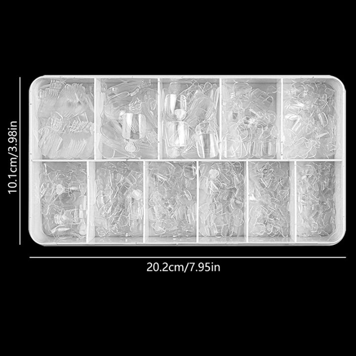 550%20Pcs%20Full%20Cover%20Toenail%20Ultra%20Thin%20Natural%20Clear%20Press%20On%20Toe%20Foot%20Nails%20Tips%20Artificial%20Acrylic%20Nail%20Art%20Manicure%20Tool%20-%20Image%207