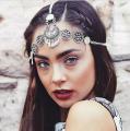 Bohemian dance tiaras Turkish Gypsy Head Chain Indian Hair Jewelry Tribal Forehead Hair Accessories Boho Headband Headwear. 