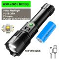 LED Flashlight Rechargeable, Zoom Super Bright Torch high Lumen Flashlight with Digital Power Display for Camping, Outdoor.
