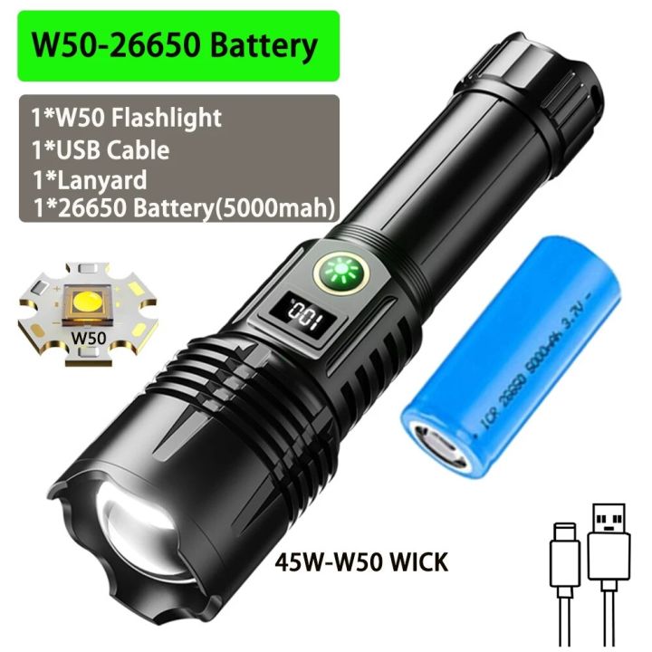 LED%20Flashlight%20Rechargeable,%20Zoom%20Super%20Bright%20Torch%20high%20Lumen%20Flashlight%20with%20Digital%20Power%20Display%20for%20Camping,%20Outdoor%20-%20Image%207