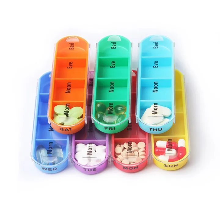 Portable%20Weekly%207%20Days%20Pill%20Box/Colorful%20Design%20Stackable%204%20Times%20a%20Day%20Medicine%20Storage%20Dispenser/Plastic%20Pill%20Organizer%20Boxs%20-%20Image%203