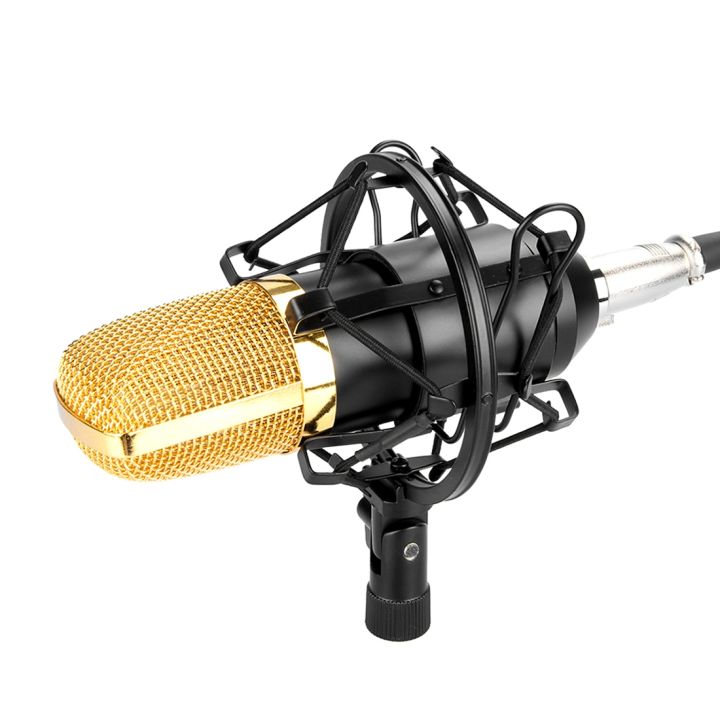 FIFINE%20F-700%20Professional%20Condenser%20Sound%20Recording%20Microphone%20with%20Shock%20Mount%20for%20Studio%20Radio%20Broadcasting%20&%20Live%20Boardcast,%203.5mm%20Earphone%20Port,%20Cable%20Length:%202.5m%20-%20Image%202