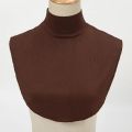 Womens Modal Turtleneck Collar Islamic Hijab Extensions Solid Color Mock Neck Half Top Blouse Detachable Hijab Neck Warmer. 
