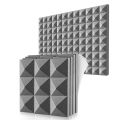 NCANRUI 12 Pack Acoustic Foam Panels,Self-Adhesive Sound Proof Foam Panels,for Wall Decor,Music Studio Bedroom Home,5X30X30cm. 