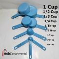Measuring Cups and Measuring Spoons  Safety Material Measuring Set with Spout, BPA Free and Dishwasher Safe (Set of 9). 