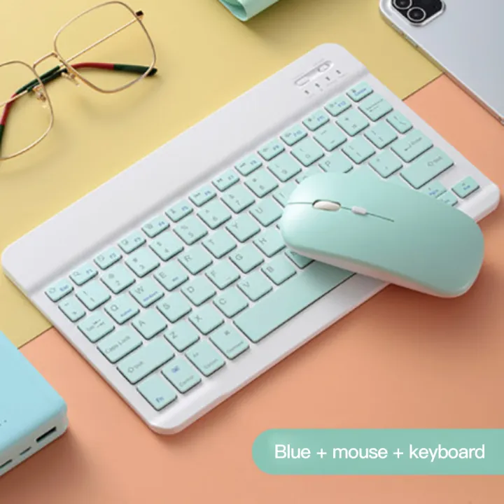 Universal%2010inch%20Bluetooth%20Keyboard%20And%20Mouse%20Set%20Ultra-Thin%203-speed%20DPI%20Adjustment%20For%20Ipad%20Apple%20Android%20-%20Image%203