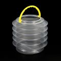 Watercolour Water Container Foldable Brush Cleaning Bucket Water Drum for Artists Watercolour Oil Acrylic Gouache Painting Transparent.