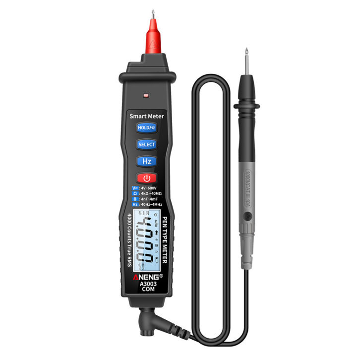 ANENG A3003 Multimeter Pen Type Meter 4000 Counts Non Contact Black