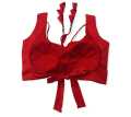 Red Color Sleeveless Blouse For Women. 