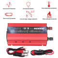 Sine Wave Inverter, Over Temperature Protection Car Power Inverter Low Noise Infinitely Variable Speed 2000W Universal for Outdoor Activities. 