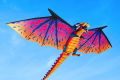 3D Flying Dragon Kite Waterproof Polyester Funny Kids Toy Gift Outdoor Playing Ghuri - Big size. 