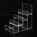 Transparent Acrylic Wallet Display Stand Holder Handbag Purse Display Stand for Retail/Shop , 4 Tiers. 