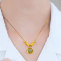 An Yuan Hetian Jade Necklace for Women Simple, Fresh, Fashionable, Versatile and High-end Douyin Style Clavicle Chain with Bestie Style.