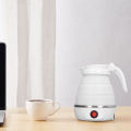Folding Silicone Kettle Efficient Food Grade Safe Foldable Electric Kettle for Travel Camping Outdoor EU US Plug 110-220V. 