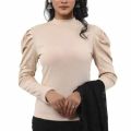 Ladies Long Sleeve Crop Top Long Body Top.