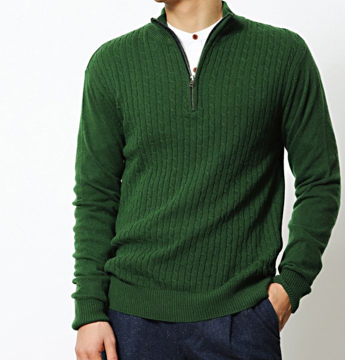 Men's%20Fashionable%20Hign%20Neck%20Zipper%20Jumper.%20-%20Sweater%20For%20Men%20-%20Image%202
