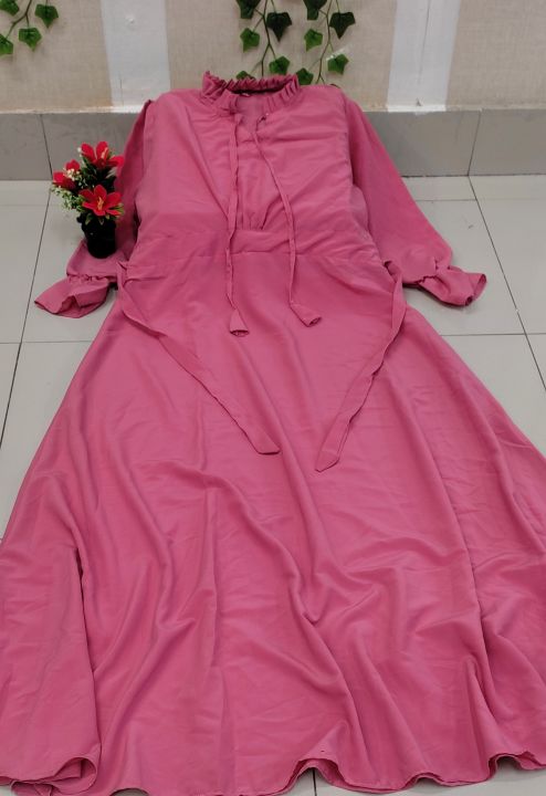 Exclusive Stitched Georgette Gown One Piece For Women
