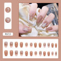 Menggh 24pcs With Glue False nails cute pattern False nails With Design press on nails Artificial nails Full Cover water proof nail art. 