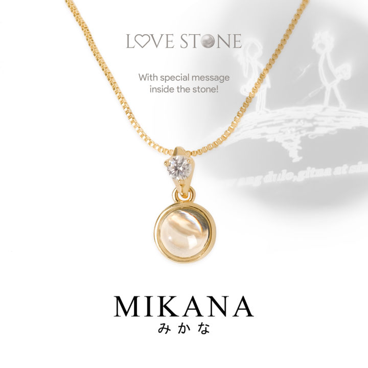 Mikana%20Valentines%20Love%20Stone%2018k%20Gold%20Plated%20Projector%20Pendant%20Necklace%20Collection%20Accessories%20For%20Women%20fashion%20korean%20free%20shipping%20sale%20japanese%20lovestone%20gift%20box%20-%20Image%203