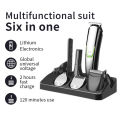 Electric Hair Trimmer Clipper Self-Cut Personal Haircutting Kit USB Charging Slicked-Back Hair Cutter for Men Home-use Salon Barber Low Nois Hair Clipper, EU Plug. 