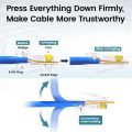 AMPCOM CAT6 CAT5E Pass Through RJ45 Modular Plug Network Connectors UTP 3/50μ Gold-Plated 8P8C Crimp End for Ethernet Cable.