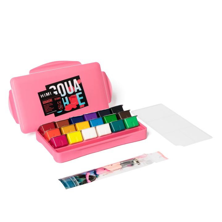 HIMI MiYa Gouache Paint Set 18 Colors x 30 ML with Brush