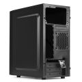 【Case Only】Mini ITX/M-ATX Computer Gaming PC Case RGB Cooling Fan USB Audio Interface PC Case for Home Office Pur.