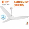 Orient Electric Aeroquiet Premium BLDC Ceiling Fan 1200MM / 48" | 100% Copper Motor | High Air Delivery | Decorative Fan (White).