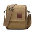 Men's Casual Style Canvas Shoulder Messenger Bags Multi-Pocket With Lid Handbag Crossbody Flap Bag For Man Business Sling Bag.
