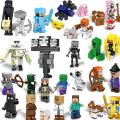 【Customizable】 Vorallme Minecraft Compatible Minifigure et 29 Minifigure. 