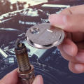 Yohomego Spark Plug Gap Tool | Feeler Gauge 0.020-0.100 Inches | Coin-Type & Wire Gauge Measurement.