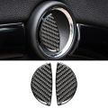 4X Carbon Fiber Car Interior Door Handle Stickers Decal Decor for Mini Cooper R55 R56 R60 Clubman Countryman F55 F54 F60.