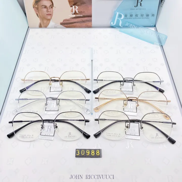 [ New ]30988 Fashion and Ultra Light Half Frame Half Titanium High ...