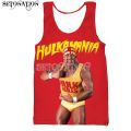 Hulk Hogan vest men/women New fashion cool 3D printed vest summer casual Harajuku style streetwear tops dropsping. 