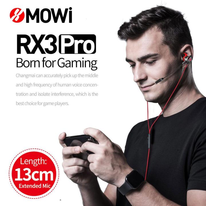 Plextone Mowi RX3 Pro Dual Microphone Gaming Earphone